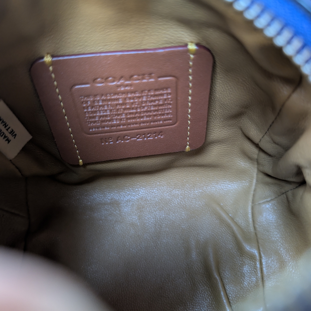 Coach Purple Leather Women's Bag - Picture 11 of 12